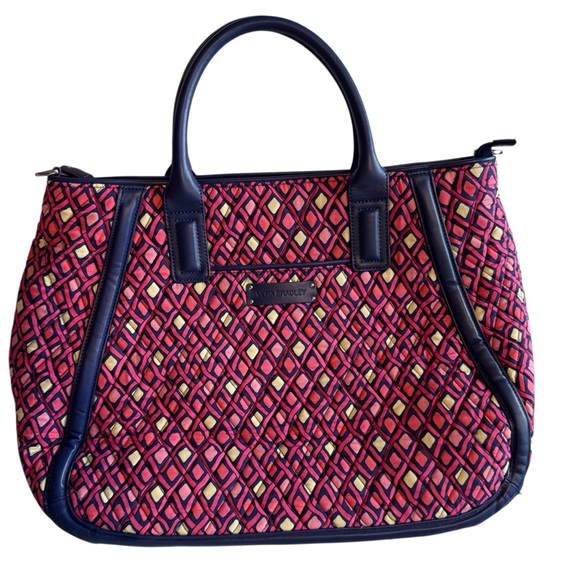 Vera Bradley Handbags - Vera Bradley Katalina Pink Diamonds – Breast Cancer Awareness Edition